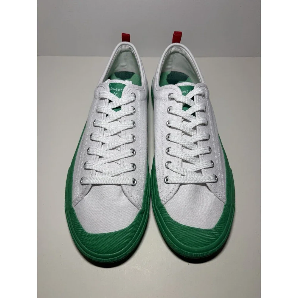 Chick-fil-A Sweet & Spicy Sriracha Sneakers Men's‎ 11 White Green Canvas Shoes